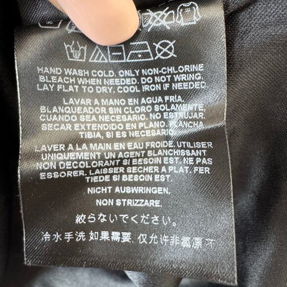 Guess Black Lace Top Women’s XL Wrap Stretch Floral Witchy Romantic Boho Y2K - Picture 10 of 11